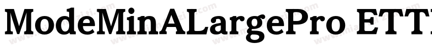 ModeMinALargePro ETTF字体转换